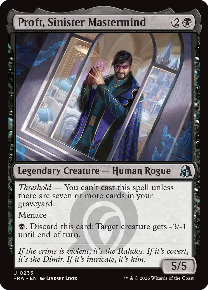 Proft, Sinister Mastermind [Reality Fracture] Magic: The Gathering
