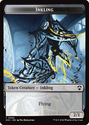 Pegasus // Inkling (0022) Double-Sided Token [Secrets of Strixhaven Commander Tokens] Magic: The Gathering