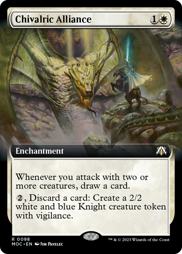 Chivalric Alliance (Extended Art) [March of the Machine Commander] Magic: The Gathering