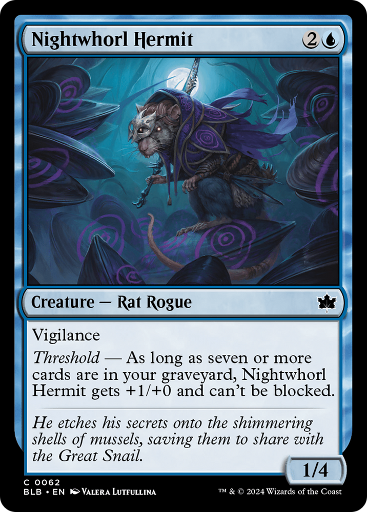 Nightwhorl Hermit [Bloomburrow] Magic: The Gathering