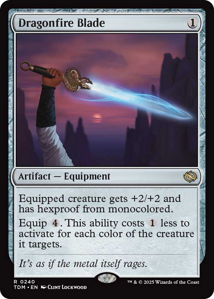 Dragonfire Blade [Tarkir: Dragonstorm] Magic: The Gathering