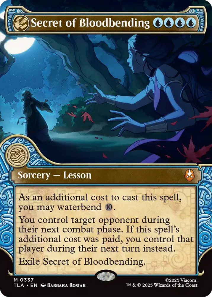Secret of Bloodbending (Showcase) [Avatar: The Last Airbender] Magic: The Gathering