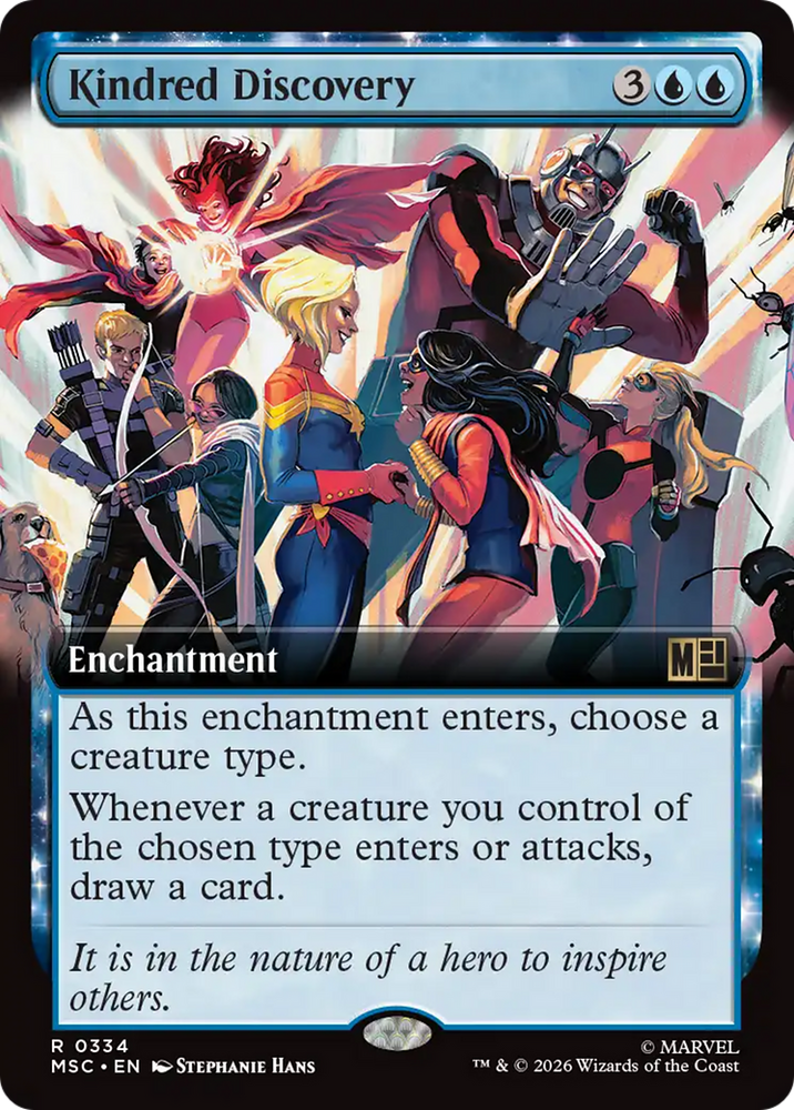 Kindred Discovery (Extended Art) [Marvel Super Heroes Commander] Magic: The Gathering
