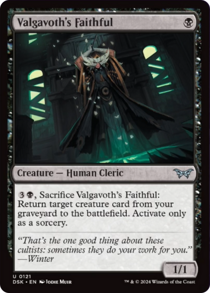 Valgavoth's Faithful [Duskmourn: House of Horror] Magic: The Gathering