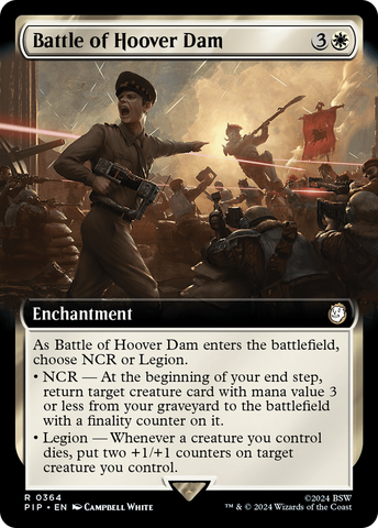 Battle of Hoover Dam (Extended Art) [Fallout] Magic: The Gathering