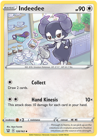 Indeedee (120/163) [Sword & Shield: Battle Styles] Pokémon