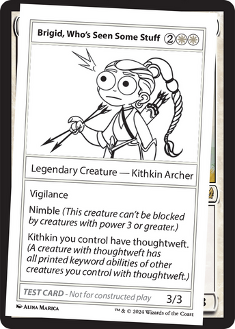 Brigid, Who's Seen Some Stuff [Mystery Booster 2 Playtest Cards] Magic: The Gathering