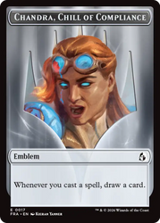 Chandra, Chill of Compliance // Chandra, Torch of Defiance Double-Sided Token [Reality Fracture Tokens] Magic: The Gathering