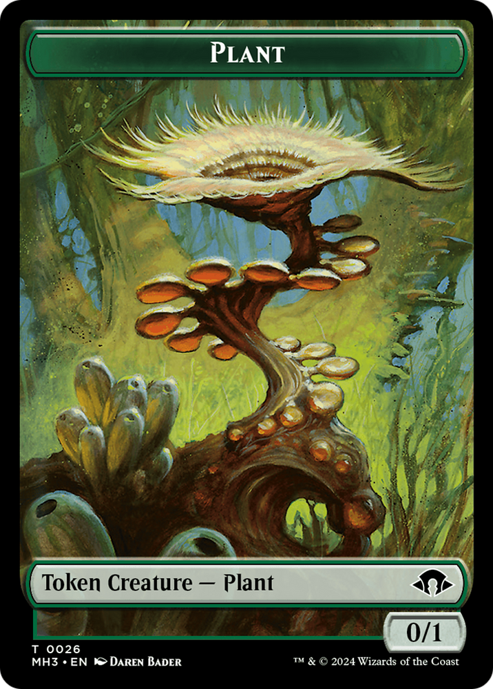 Ape // Plant Double-Sided Token [Modern Horizons 3 Commander Tokens] Magic: The Gathering