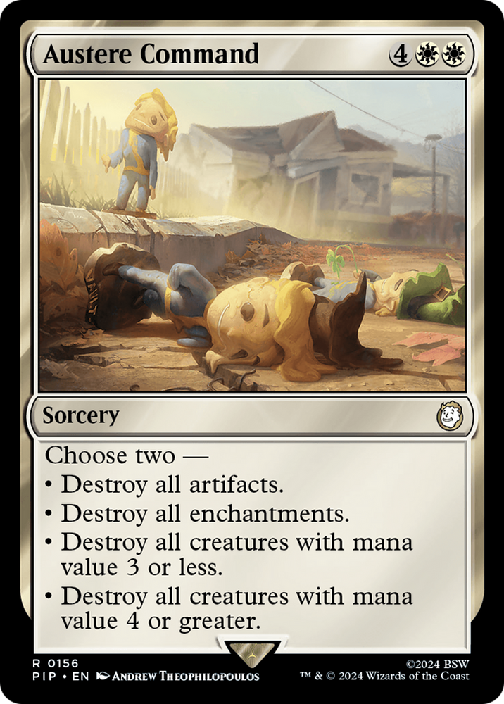 Austere Command [Fallout] Magic: The Gathering