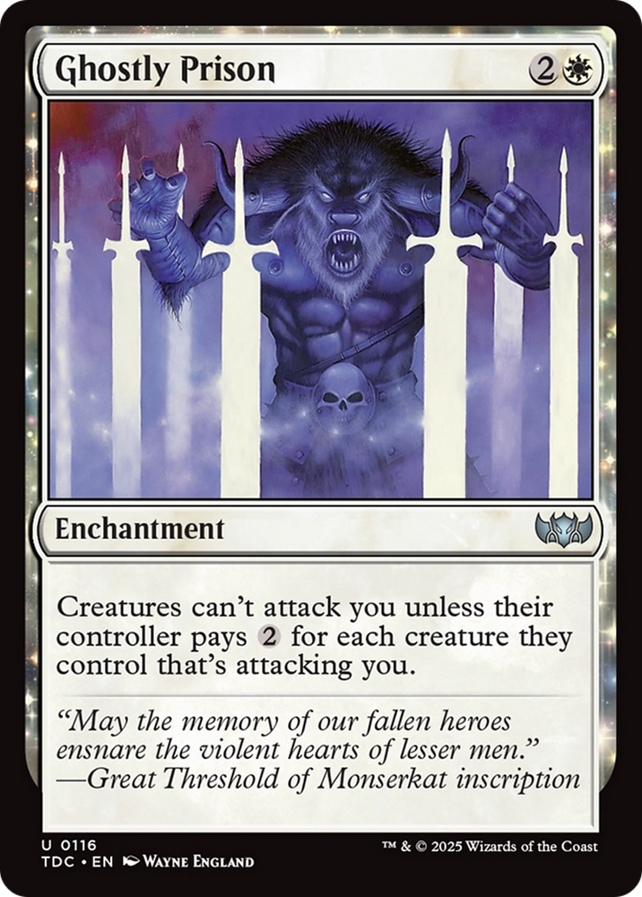 Ghostly Prison [Tarkir: Dragonstorm Commander] Magic: The Gathering