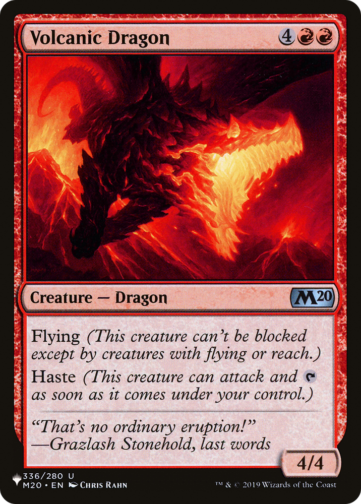 Volcanic Dragon (M20) [The List] Magic: The Gathering