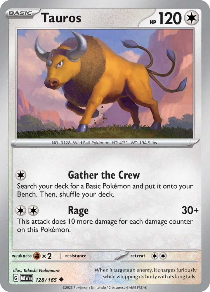 Tauros (128/165) [Scarlet & Violet 151] Pokémon