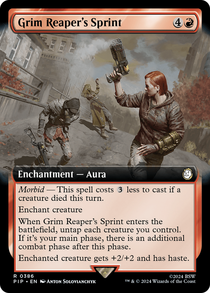 Grim Reaper's Sprint (Extended Art) [Fallout] Magic: The Gathering