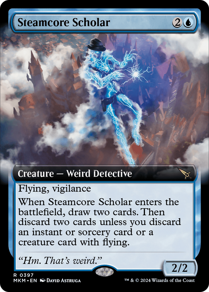 Steamcore Scholar (Extended Art) [Murders at Karlov Manor] Magic: The Gathering