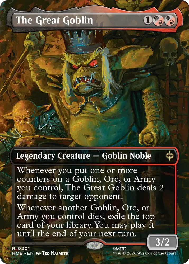 The Great Goblin (Borderless) [The Hobbit] Magic: The Gathering