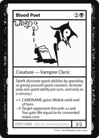 Blood Poet (2021 Edition) [Mystery Booster Playtest Cards] Magic: The Gathering