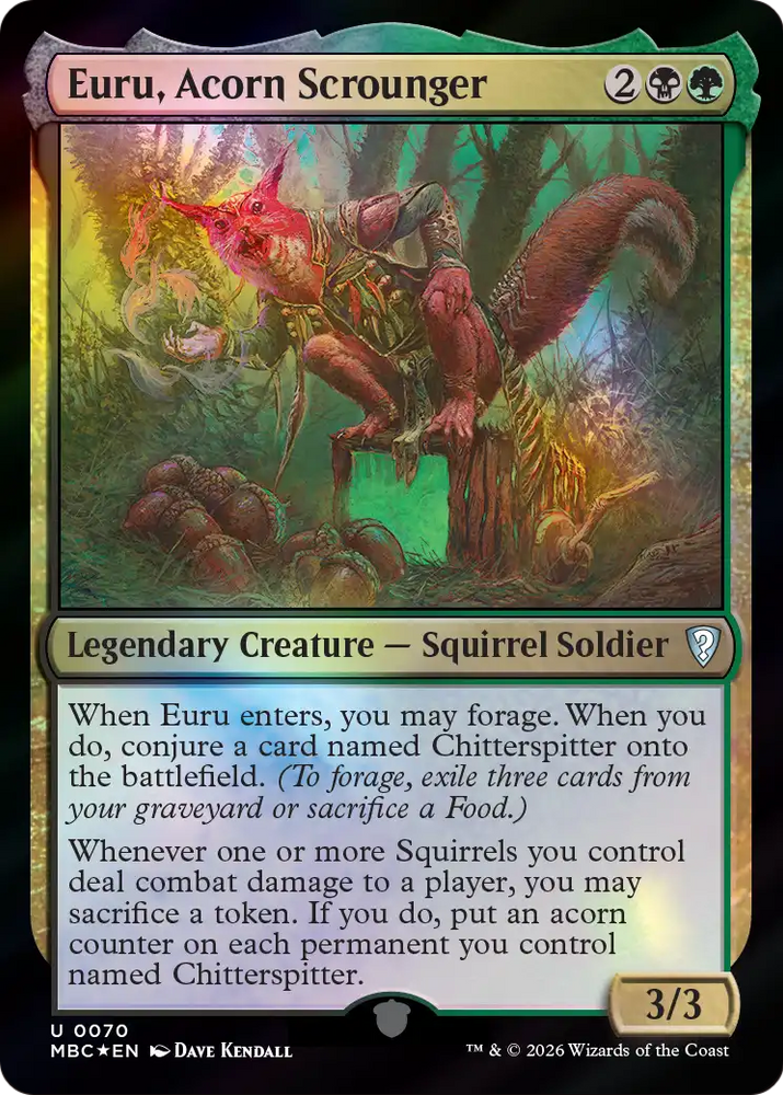 Euru, Acorn Scrounger [Mystery Booster: Commander Edition] Magic: The Gathering