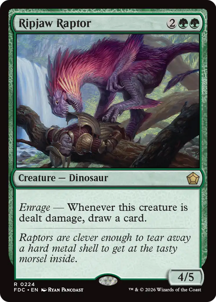 Ripjaw Raptor [Foundations Commander] Magic: The Gathering
