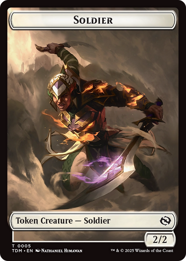 Goblin // Solider (0004) Double-Sided Token [Tarkir: Dragonstorm Commander Tokens] Magic: The Gathering