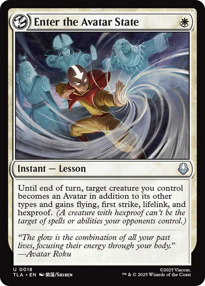 Enter the Avatar State [Avatar: The Last Airbender] Magic: The Gathering