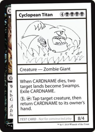Cyclopean Titan (2021 Edition) [Mystery Booster Playtest Cards] Magic: The Gathering