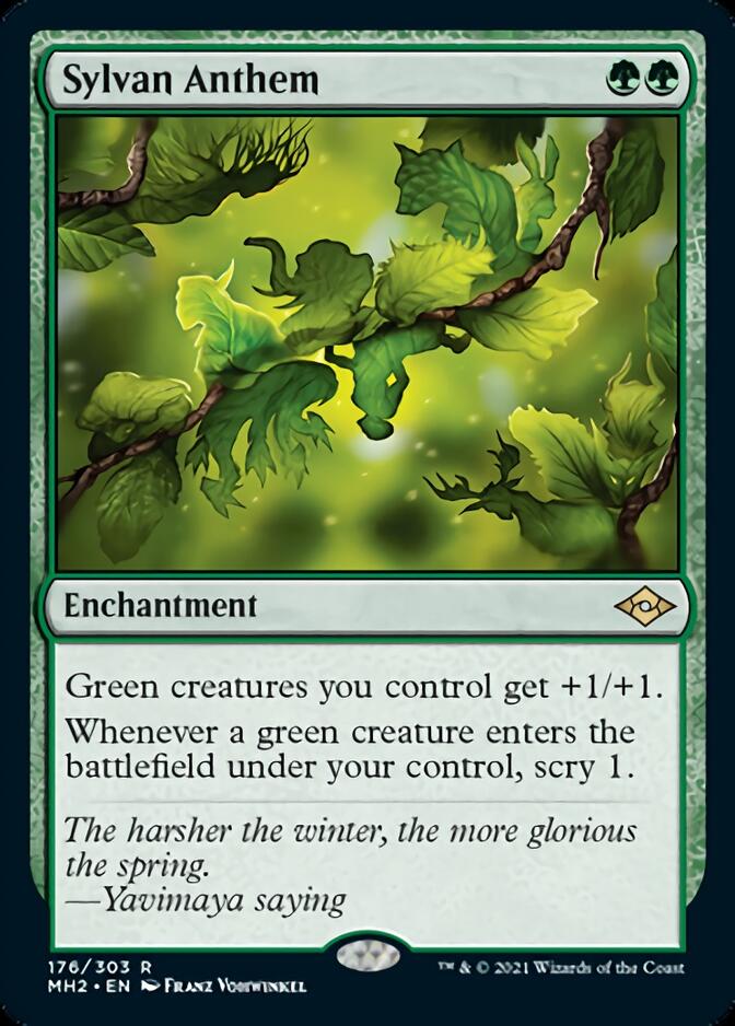 Sylvan Anthem [Modern Horizons 2] Magic: The Gathering