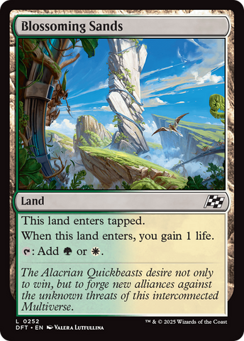 Blossoming Sands [Aetherdrift] Magic: The Gathering
