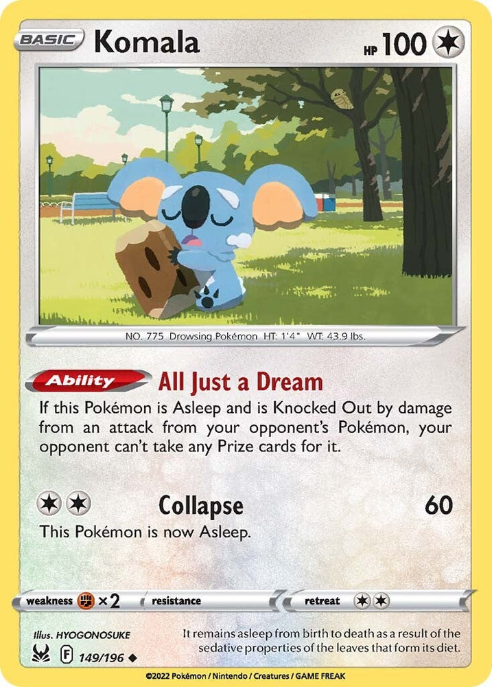 Komala (149/196) [Sword & Shield: Lost Origin] Pokémon