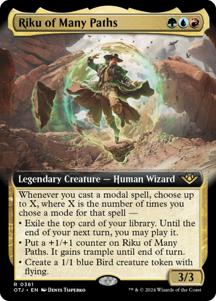 Riku of Many Paths (Extended Art) [Outlaws of Thunder Junction] Magic: The Gathering