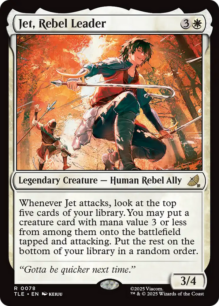 Jet, Rebel Leader [Avatar: The Last Airbender: Eternal-Legal] Magic: The Gathering