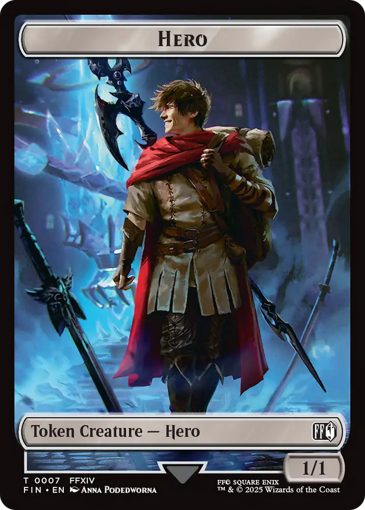 Hero (0007) // Treasure Double-Sided Token [FINAL FANTASY Tokens] Magic: The Gathering