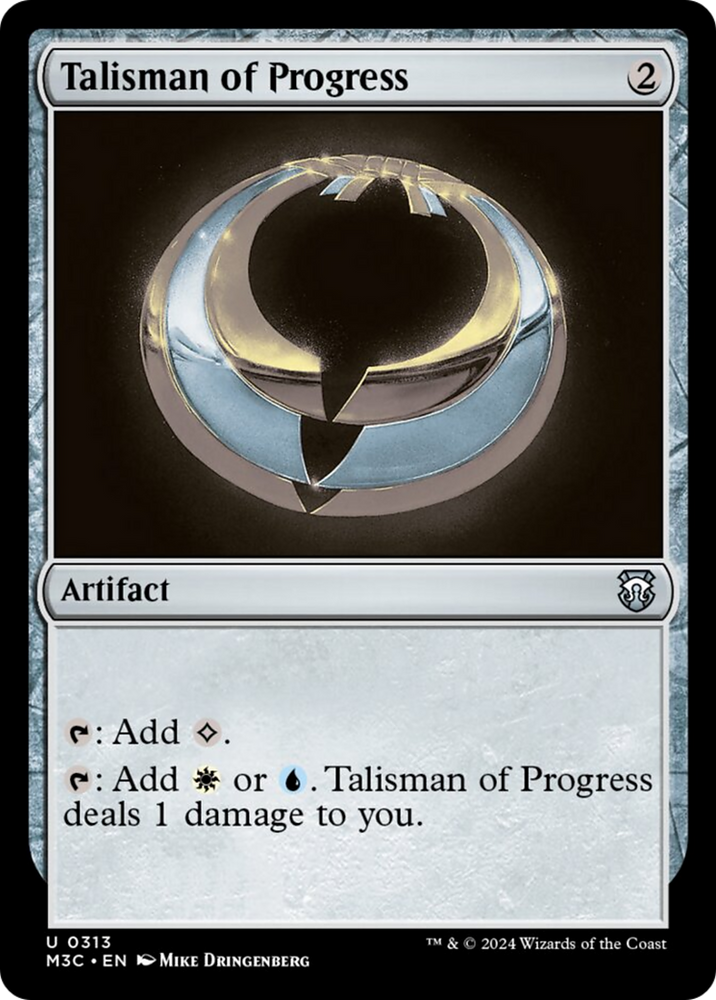 Talisman of Progress (Ripple Foil) [Modern Horizons 3 Commander] Magic: The Gathering