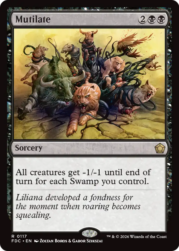 Mutilate [Foundations Commander] Magic: The Gathering