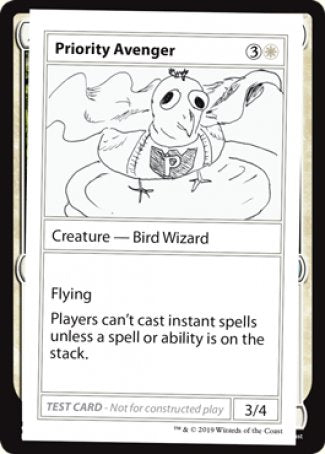 Priority Avenger (2021 Edition) [Mystery Booster Playtest Cards] Magic: The Gathering
