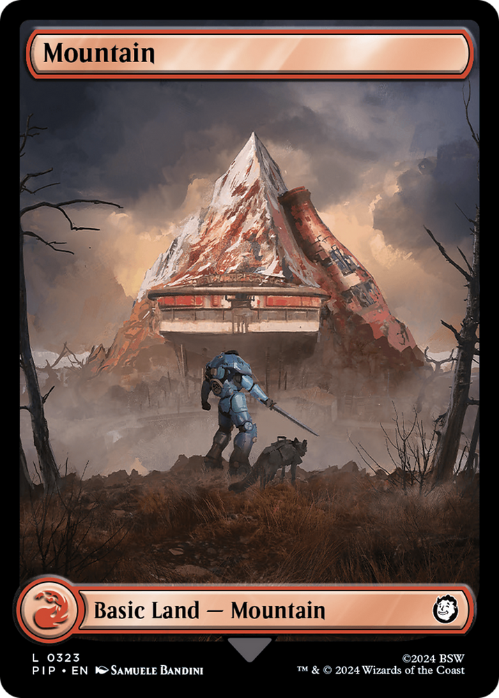 Mountain (0323) [Fallout] Magic: The Gathering