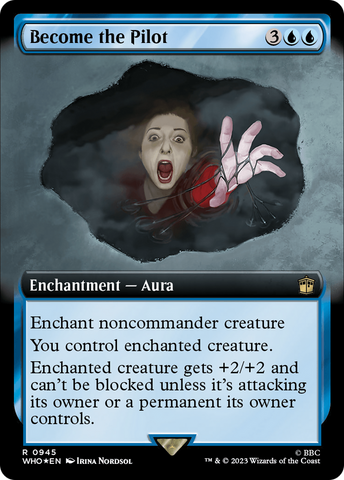 Become the Pilot (Extended Art) (Surge Foil) [Doctor Who] Magic: The Gathering