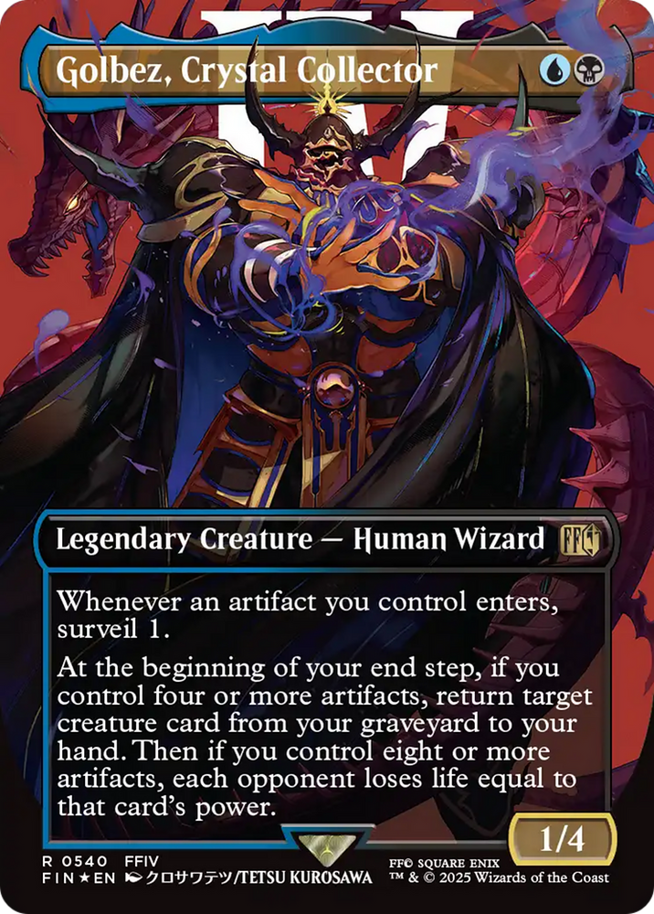 Golbez, Crystal Collector (Borderless) (Surge Foil) [FINAL FANTASY] Magic: The Gathering
