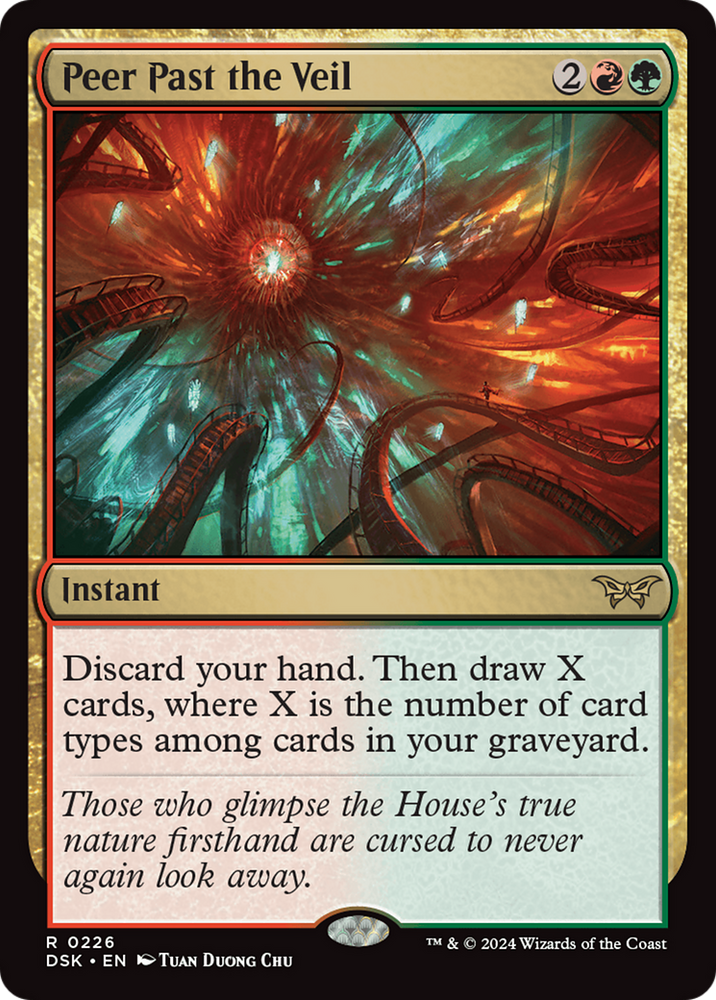Peer Past the Veil [Duskmourn: House of Horror] Magic: The Gathering