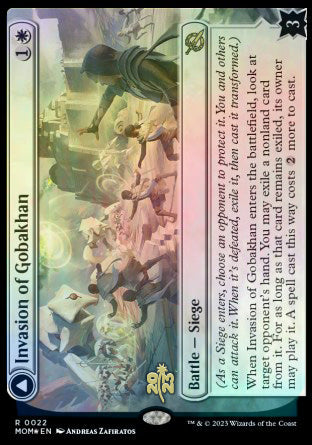 Invasion of Gobakhan // Lightshield Array [March of the Machine Prerelease Promos] Magic: The Gathering