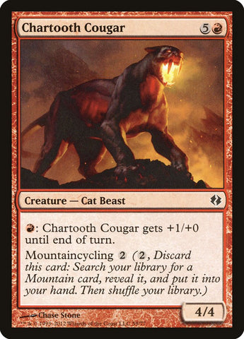 Chartooth Cougar [Duel Decks: Venser vs. Koth] Magic: The Gathering