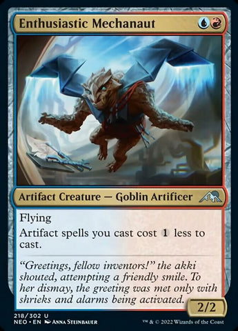 Enthusiastic Mechanaut [Kamigawa: Neon Dynasty] Magic: The Gathering