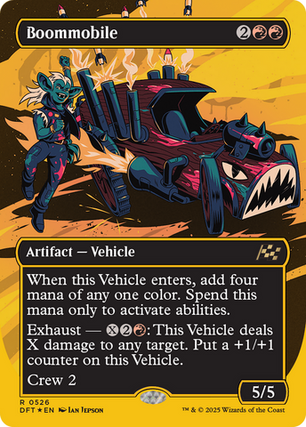 Boommobile (Borderless) (First-Place Foil) [Aetherdrift] Magic: The Gathering