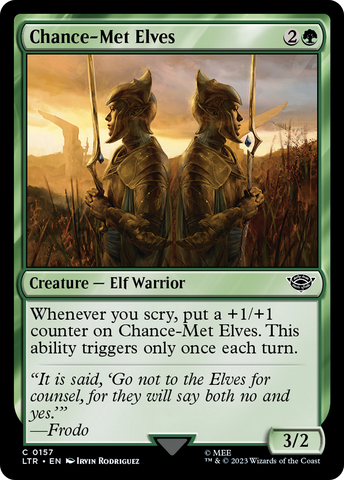 Chance-Met Elves [The Lord of the Rings: Tales of Middle-Earth] Magic: The Gathering