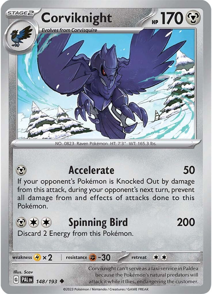 Corviknight (148/193) [Scarlet & Violet: Paldea Evolved] Pokémon