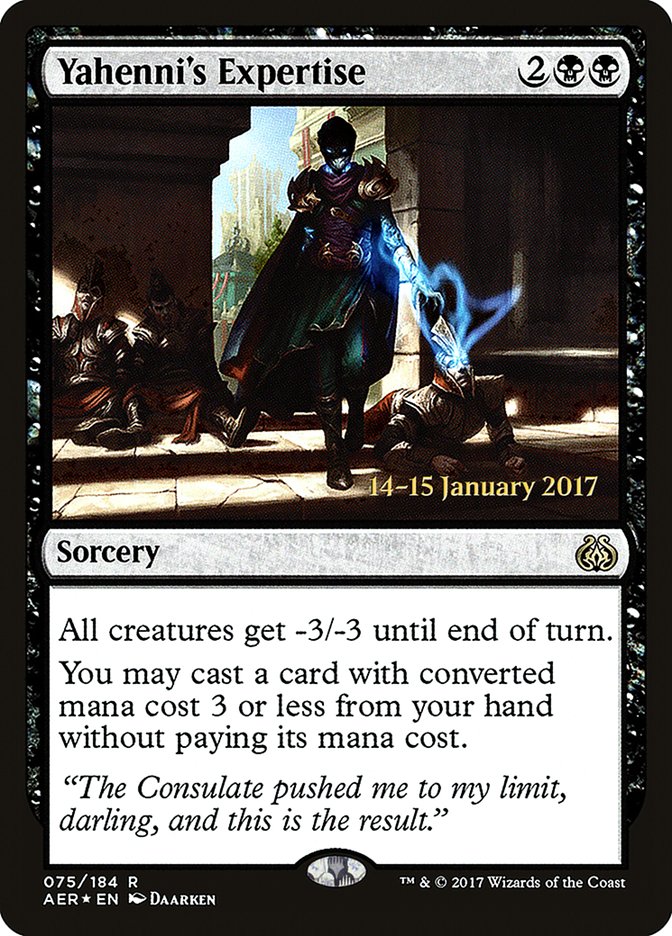 Yahenni's Expertise [Aether Revolt Prerelease Promos] Magic: The Gathering