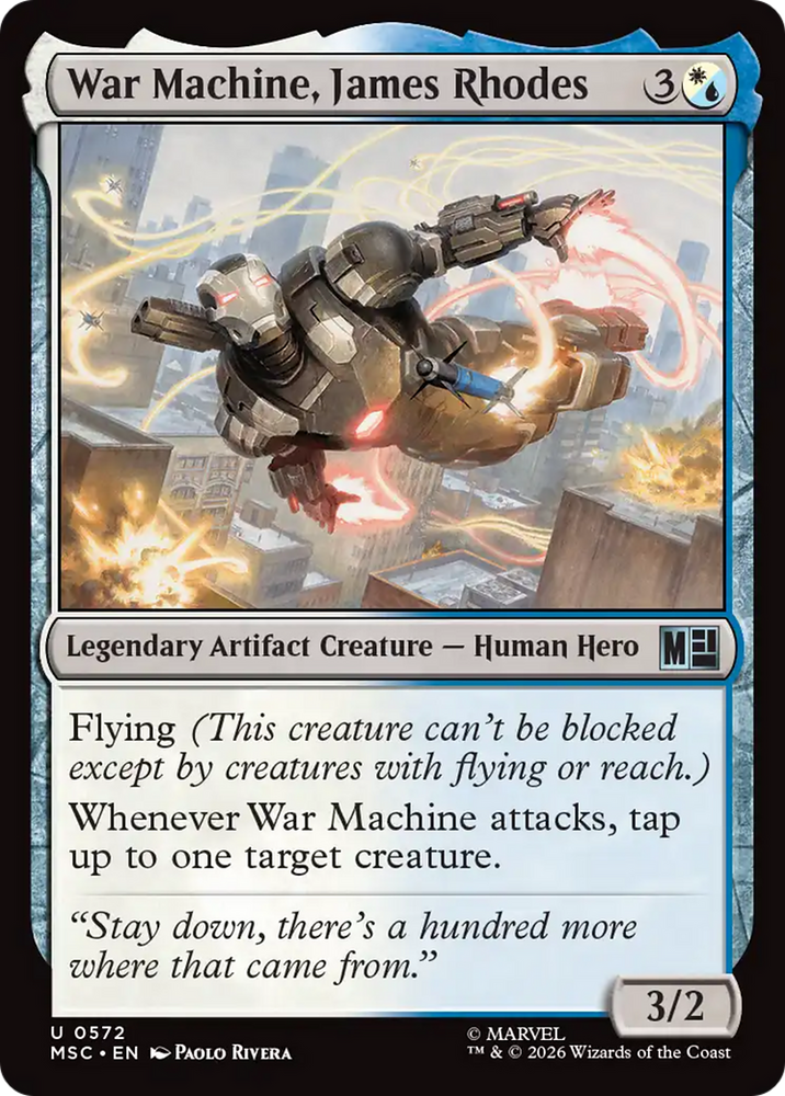 War Machine, James Rhodes [Marvel Super Heroes Commander] Magic: The Gathering