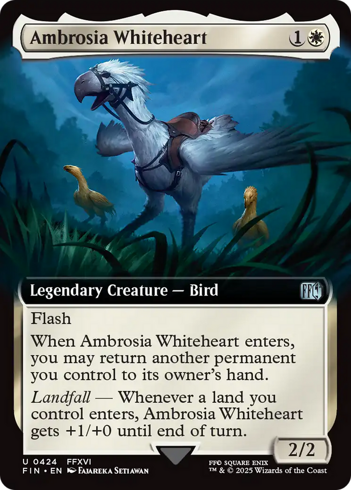Ambrosia Whiteheart (Extended Art) [FINAL FANTASY] Magic: The Gathering