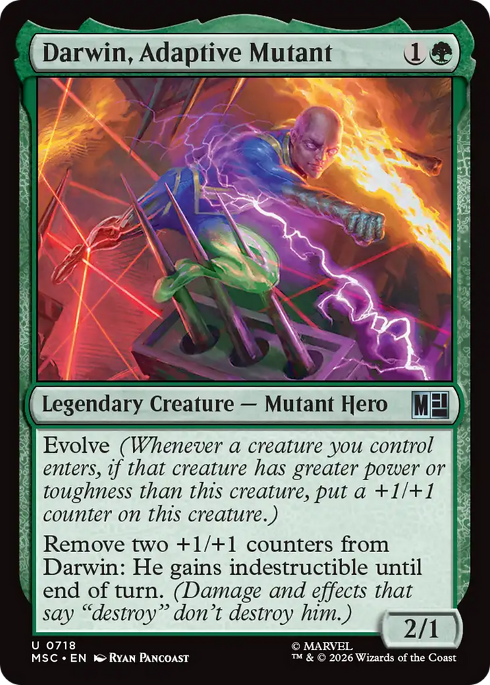 Darwin, Adaptive Mutant [Marvel Super Heroes Commander] Magic: The Gathering