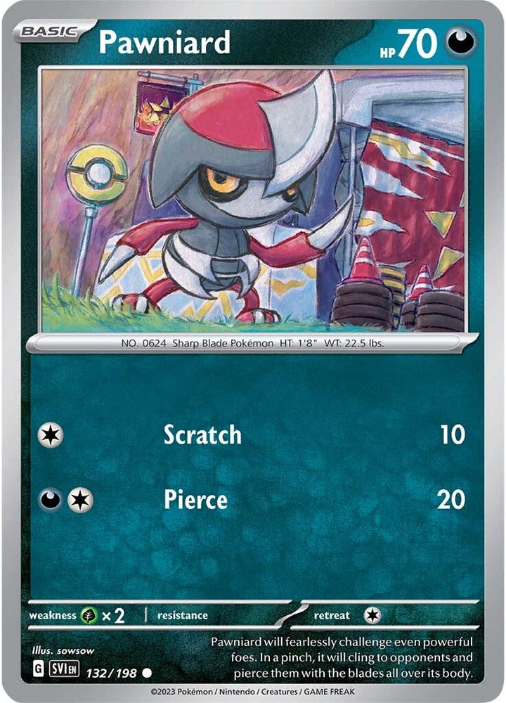 Pawniard (132/198) [Scarlet & Violet: Base Set] Pokémon